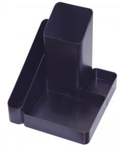 Подставка для канц меллочей Имидж черный металлик