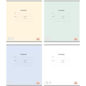 Тетрадь 12л линия плотная обложка