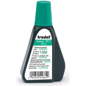 Штемпельная краска Trodat 28мл зеленая на водной основе