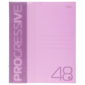 Тетрадь А5 48л клетка PROGRESSIVE Розовая