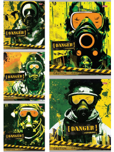 Тетрадь А5 48л клетка Человек в маске