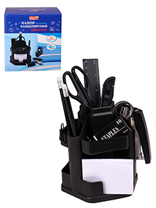 Подставка настольная с наполнением Офисный 13 предметов