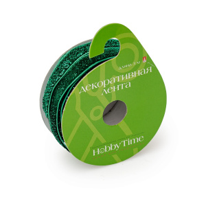 Декоративная лента бархатная с глиттером 3м 7цветов