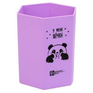 Подставка настольная 8x8x10,8см фиолетовый Феникс+