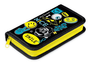 Пенал 1 отделение 190х115мм Hatber Стикеры