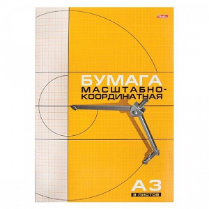 Бумага миллиметровая А3 8л оранжевая