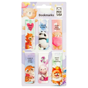 Закладки магнитные для книг 6шт MESHU Cute animals