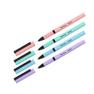 Ручка гелевая 0,5мм Berlingo Instinct черная корпус ассорти