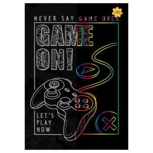 Гравюра А4 Игра с мультицветной основой ТРИ СОВЫ