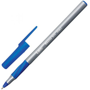 Ручка шариковая 0,7 мм синие чернила BIC Round Stic Exact