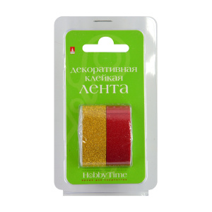 Декоративная клейкая лента с глиттером № 8 15мм x 5м