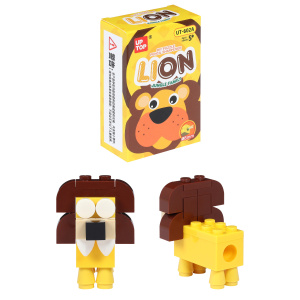 Точилка пластиковая 1 отверстие 45x50мм Лев 