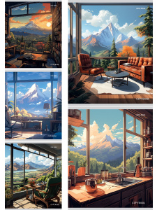 Тетрадь А5 48л линия Нереальный мир