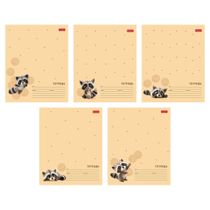 Тетрадь А5 12л клетка Вот Енот