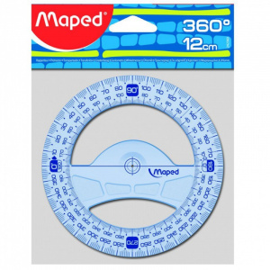 Транспортир 12см 360° GEOMETRIC Maped