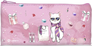 Пенал 1 отделение Lamark Fashion Cat 19,5х7,5 см