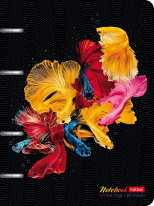 Тетрадь на кольцах А5 80л Экспрессия