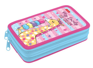 Пенал 2 отделения Hatber Жирафик 190х110мм