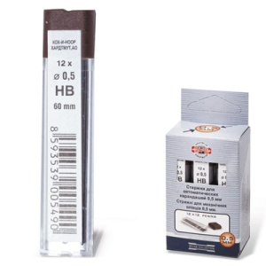 Грифели 0,5мм HB KOH-I-HOOR