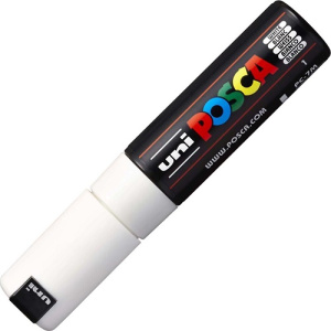 Маркер POSCA PC-7M белый 4.5 -5.5 мм пулевидный наконечник