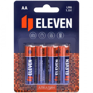 Батарейки Eleven AA LR6 пальчиковые 4шт