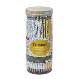 Карандаш чернографитный HB с ластиком  Primrose Примроуз круглый корпус