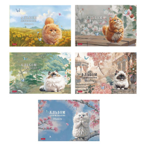 Альбом для рисования А4 24л Пухляши