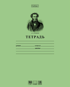 Тетрадь 18л линия Пушкин А.С.