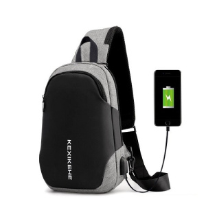 Рюкзак ZJ-BBK1906110 053 серый 19х10х30см