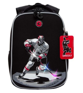 Рюкзак школьный (RAw-595-6/1 чёрный - чёрный)