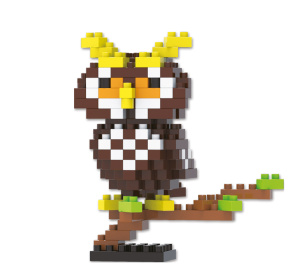 Конструктор пластиковый №13 Сова 156 элементов Поделкин