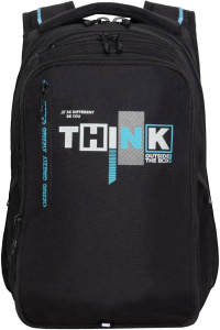 Рюкзак RU-438-1 (/4 черный - небесный)