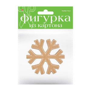 Фигурка из картона Снежинка 11,5х2х10,5 см