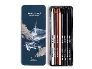 Набор карандашей Малевичъ в металлической коробке