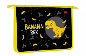 Папки для трудов А4 Hatber 1 отделение пластиковая Banana-Rex-  в индив.уп