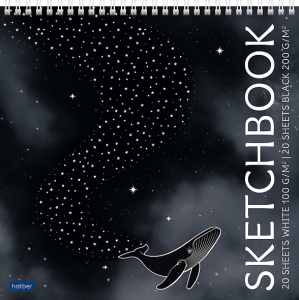 Скетчбук 40л 240х240мм Песнь глубины