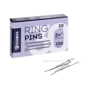 Булавка Globus 30мм с ушком 150 шт картоннная упаковка