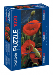 ПАЗЛЫ-ИГРА 260+500+260 элементов А2TRIPTYCH 3 картинки в 1 коробке Маки