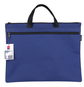 Портфель для документов А4 2 отделения синий Deli Extend