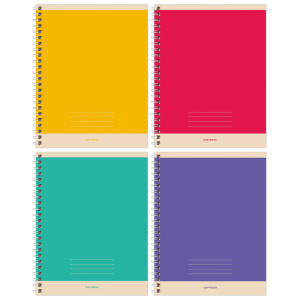 Тетрадь 48л А5 клетка  BG Monocolor Simple на спирали