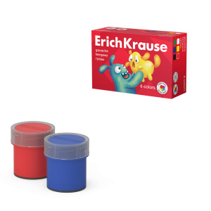 Гуашь 6 цветов по 20мл ErichKrause Jolly Friends