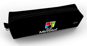 Пенал 1 отделение мягкий Mircotof 210х45х45мм 
