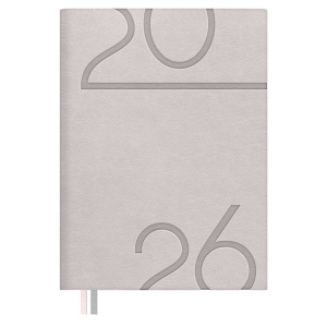 Ежедневник датированный 2026 А6+ 176л ESCALADA Лезеретто стальной Думай как милиордер