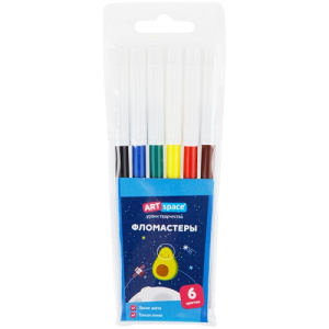 Фломастеры 6 цв ArtSpace Космические приключения