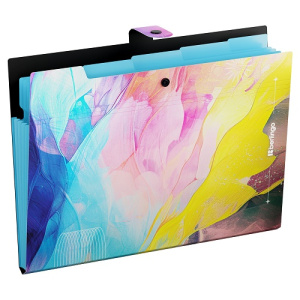 Папка на кнопке А4 5 отделений Berlingo Collision XS 600мкм