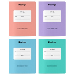 Тетрадь 24л клетка Berlingo Instinct 80г/м2 ассорти