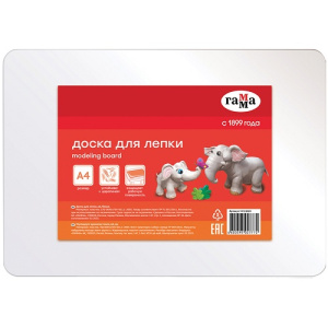 Доска для лепки А4 пластик белый