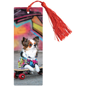 Закладка для книг 3D с линейкой 150x55мм ArtSpace Funny dog