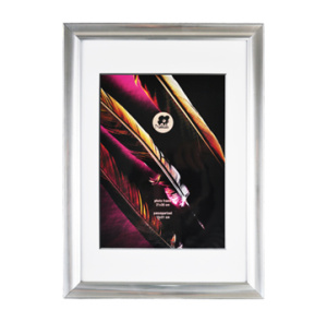 Рамка 21х30см пластик цвет серебро