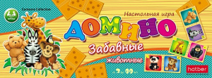 Игра настольная Домино Забавные животные 28 карточек